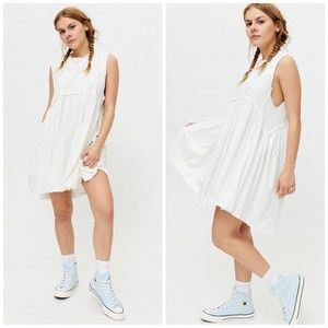 NEW Urban Outfitters Stevie Babydoll Dress in White
